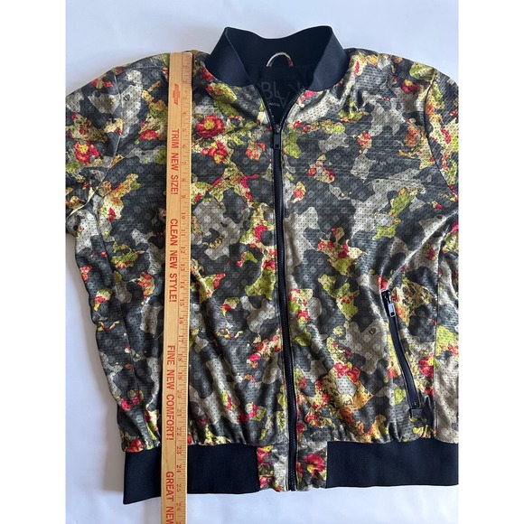 BLV Rocawear Men's Large Floral Camo Bomber Jacket Full Zip Streetwear Colorful - Picture 6 of 9